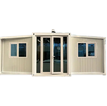 E2 Sala de expansión Versión básica de 40 pies de ala con dos habitaciones, una sala de estar y un baño