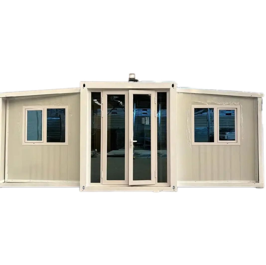 E2 Sala de expansión Versión básica de 40 pies de ala con dos habitaciones, una sala de estar y un baño