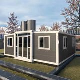 E1 Sala de expansión Versión de lujo de 20 pies: dos dormitorios, una sala de estar, una cocina y un baño