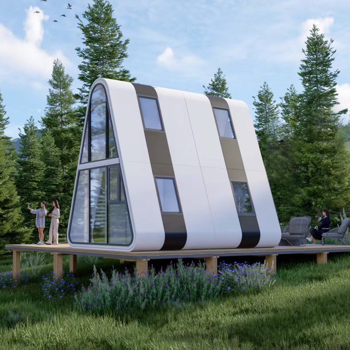 Casa de cápsula espacial v6